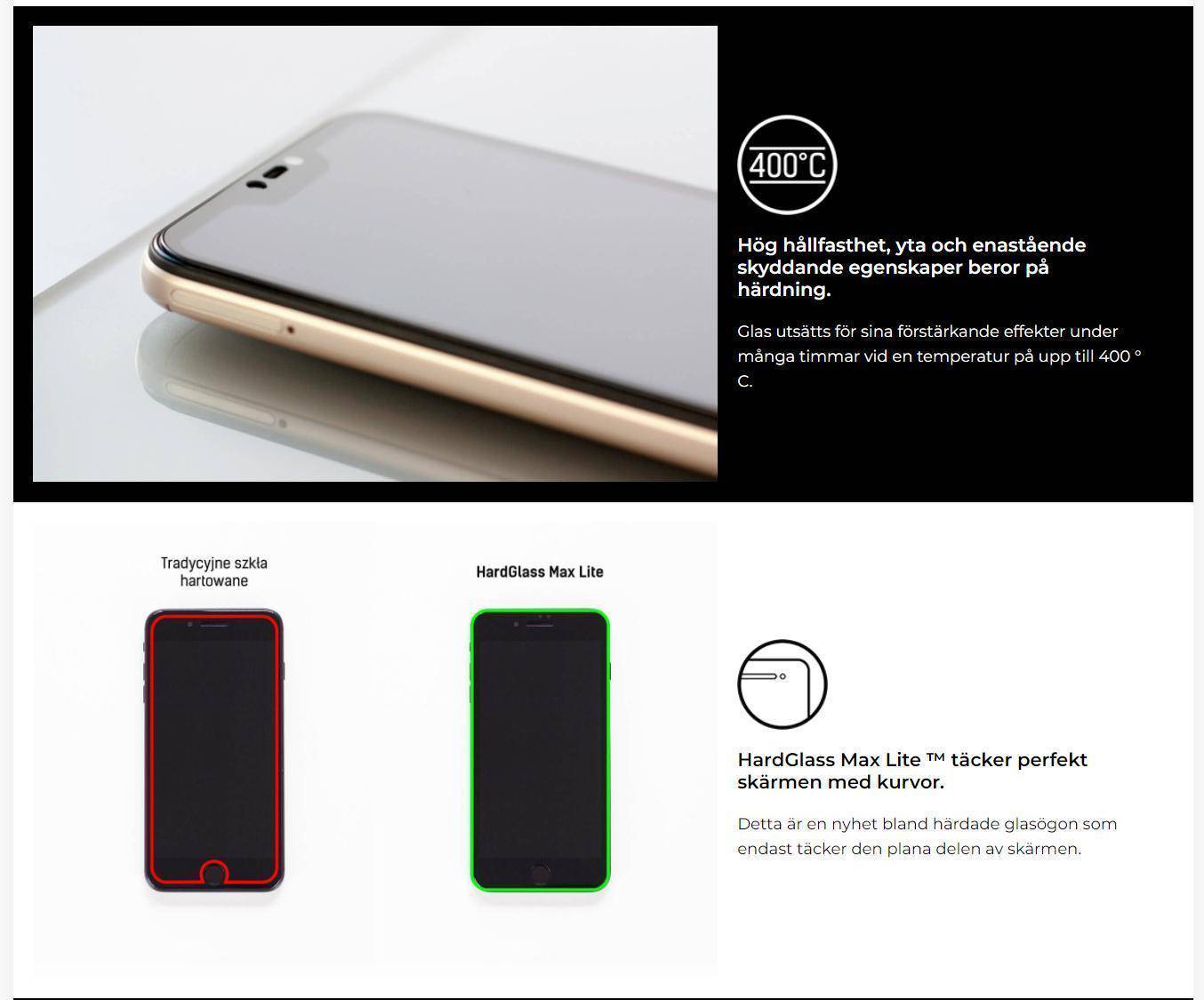 3MK HardGlass Xiaomi Redmi Note 9 Pro Skärmskydd Heltäckande - Sunnerbergteknik