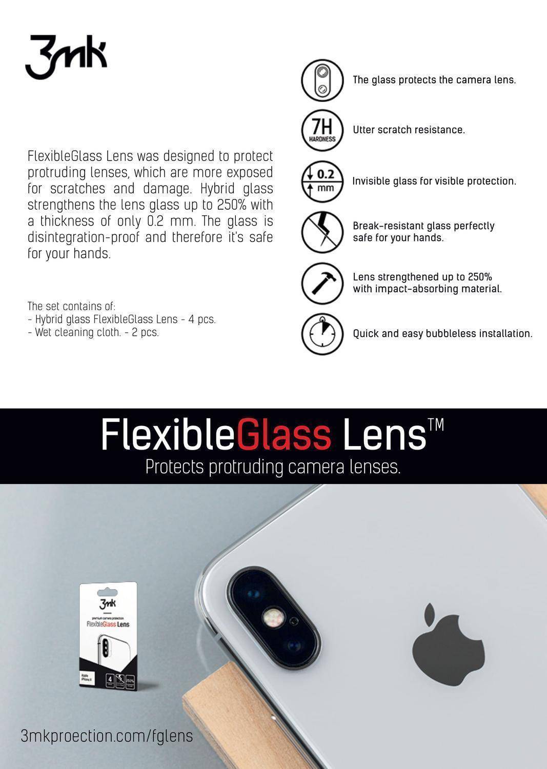 4-Pack 3MK FlexibleGlass Samsung Galaxy A41 Linsskydd Kamera - Sunnerbergteknik