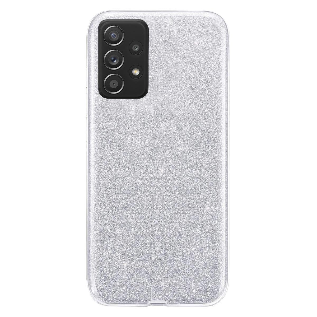 Glitter Skal för Samsung Galaxy A33 5G - Silver - Sunnerbergteknik