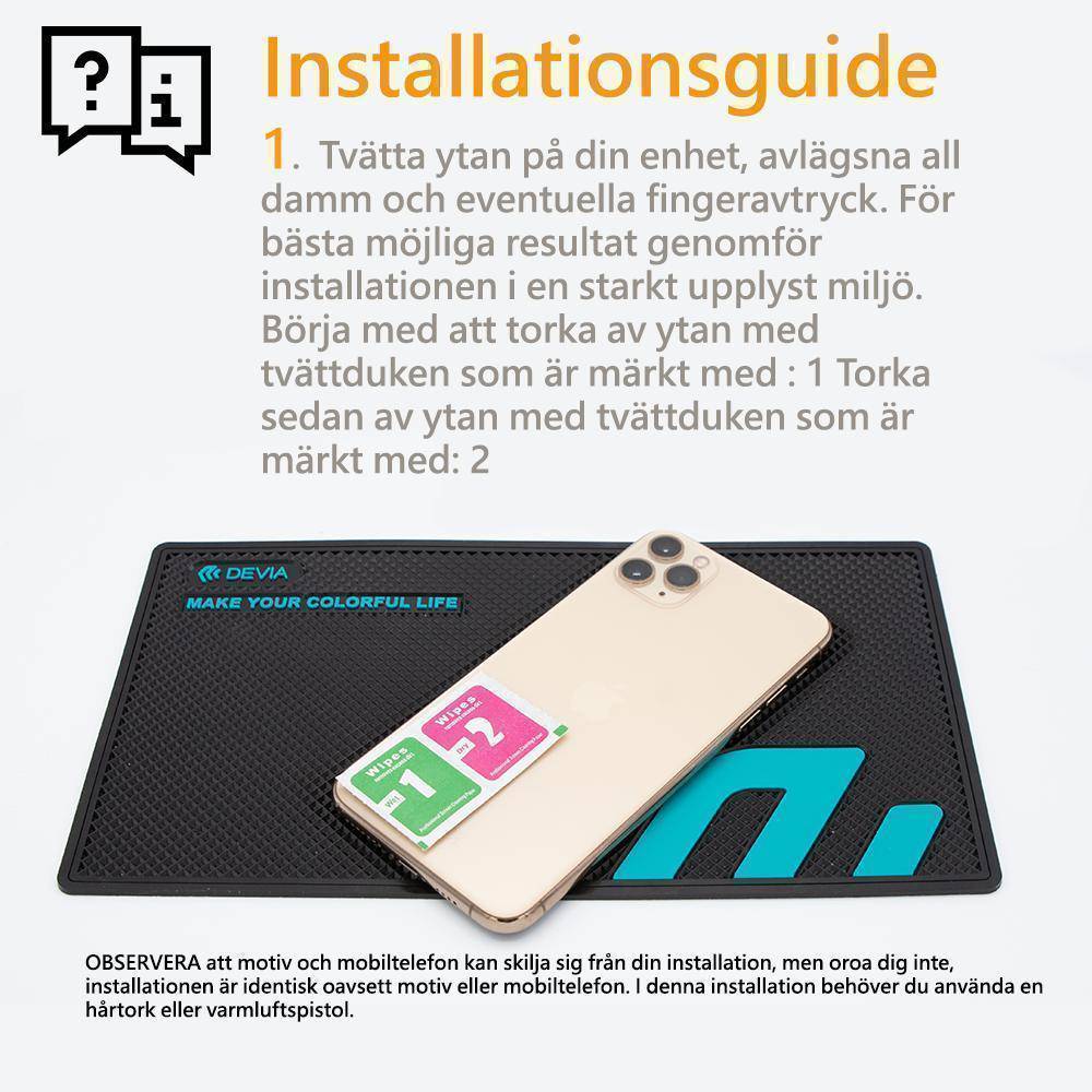 iPhone 11 Pro Max Skin Skydd för baksidan - Blå Marmor - Sunnerbergteknik