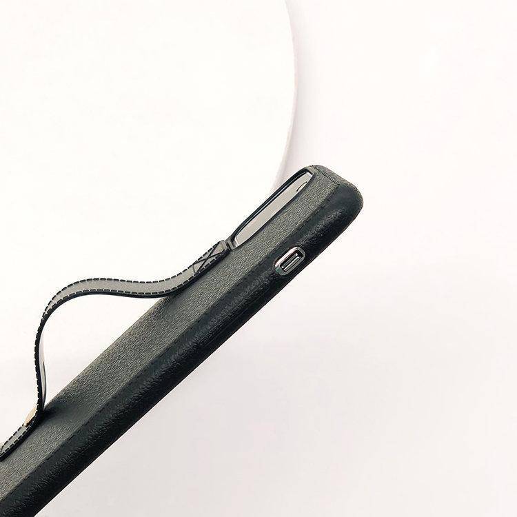 Läderskal med ringhållare till iPhone 11 Pro - Blå - Sunnerbergteknik