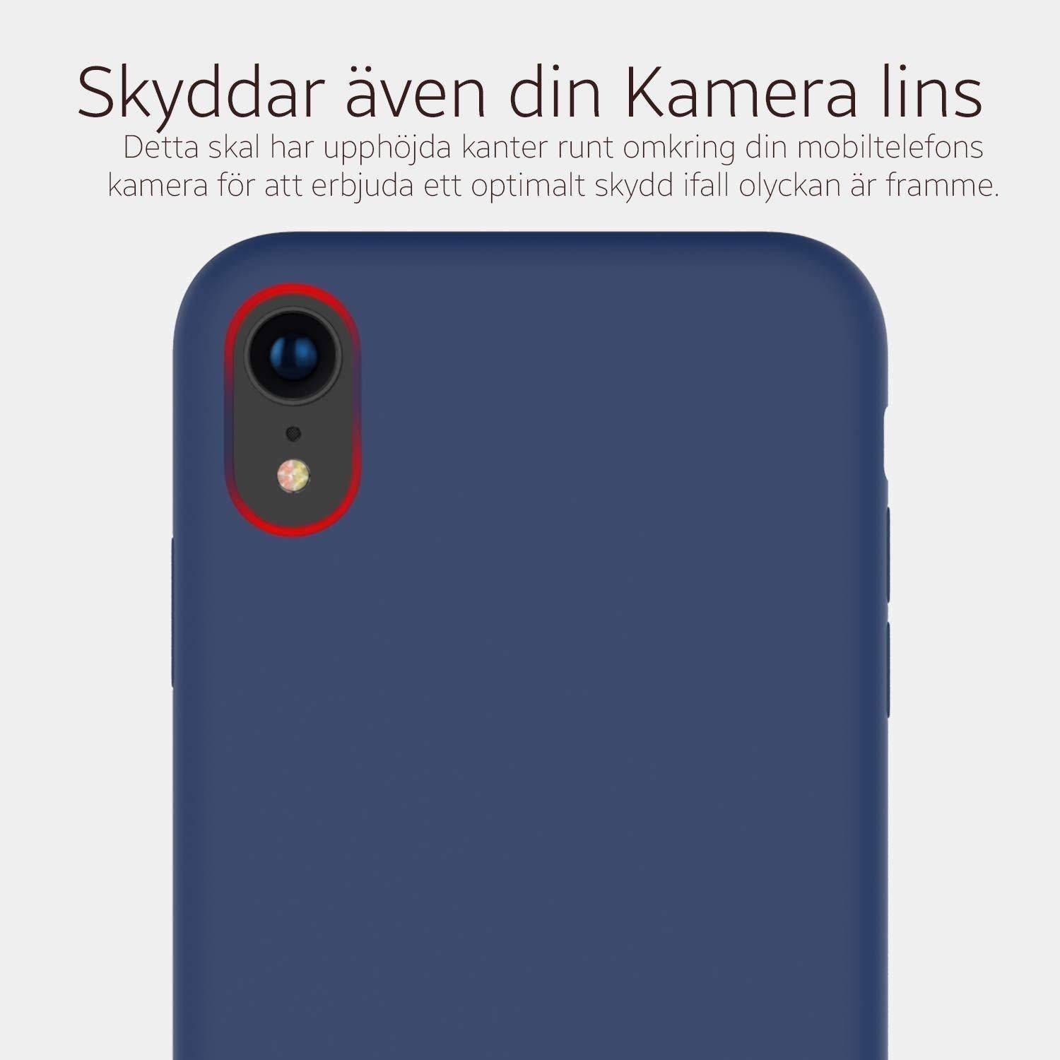 Silikonskal till iPhone XS Max - Blågrå - Sunnerbergteknik