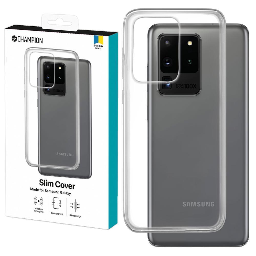 Champion Galaxy S20 Ultra Slim Cover - Transparent Skal - Sunnerbergteknik