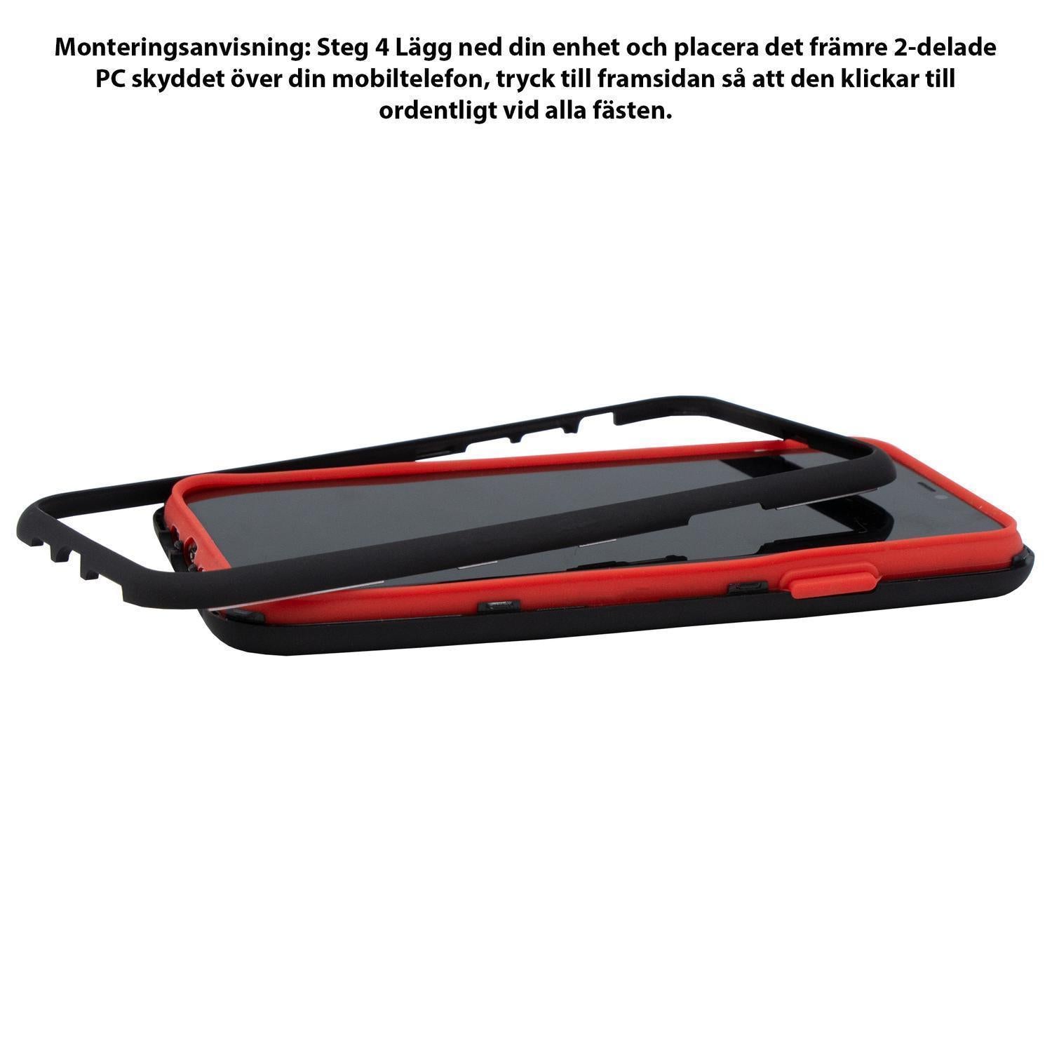 Defender Stöttåligt Skal till iPhone 11 Pro - Röd/Svart - Sunnerbergteknik