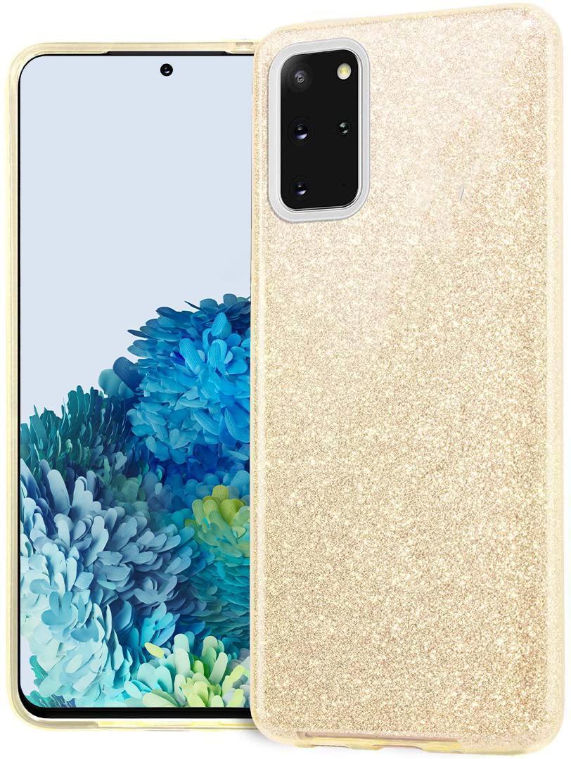 Glitter Skal för Samsung Galaxy S20 Plus - Guld - Sunnerbergteknik