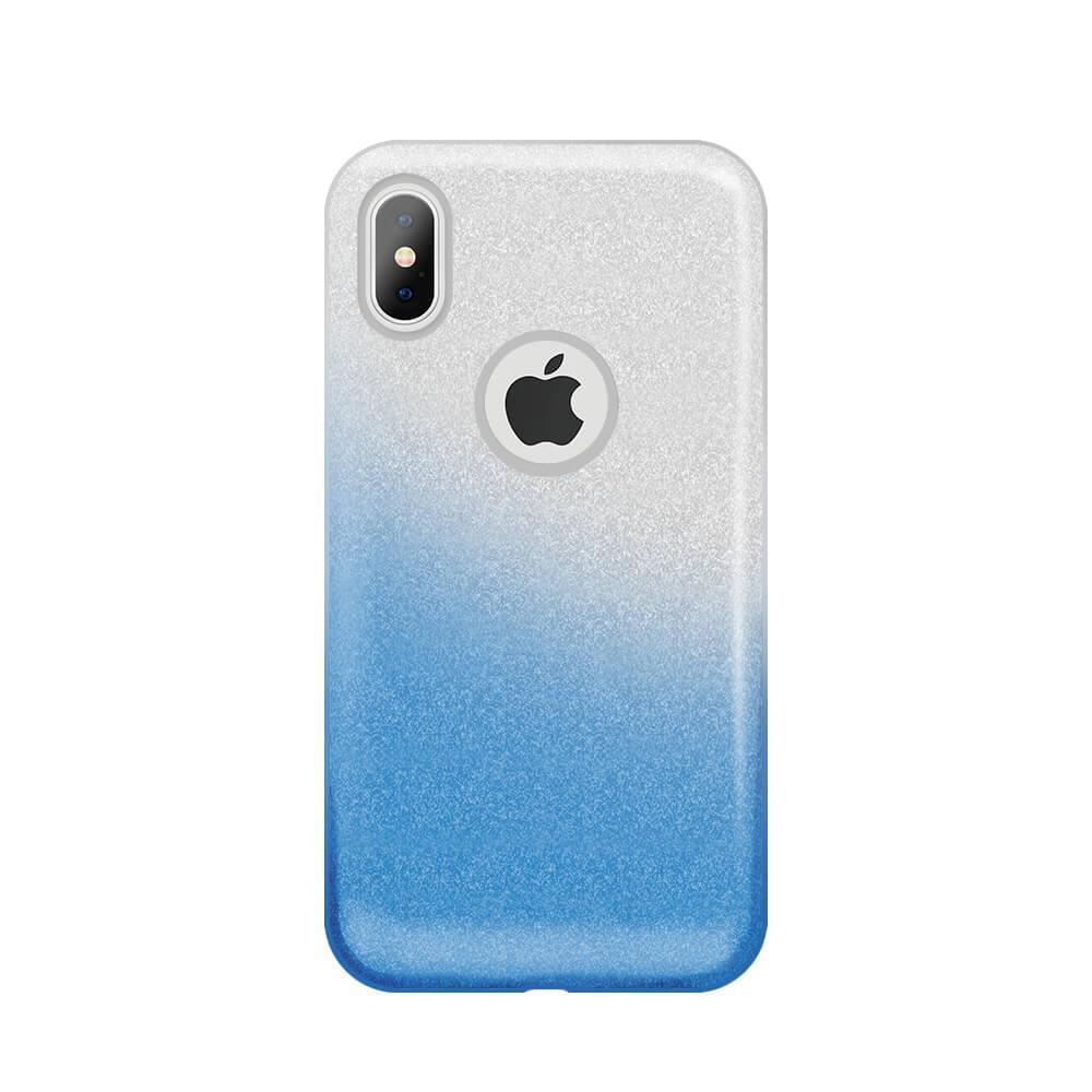 Gradient Glitter 3i1 Skal för iPhone XS Max - Blue - Sunnerbergteknik