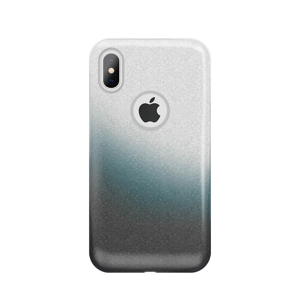 Gradient Glitter Skal för iPhone XS Max - Smoked - Sunnerbergteknik