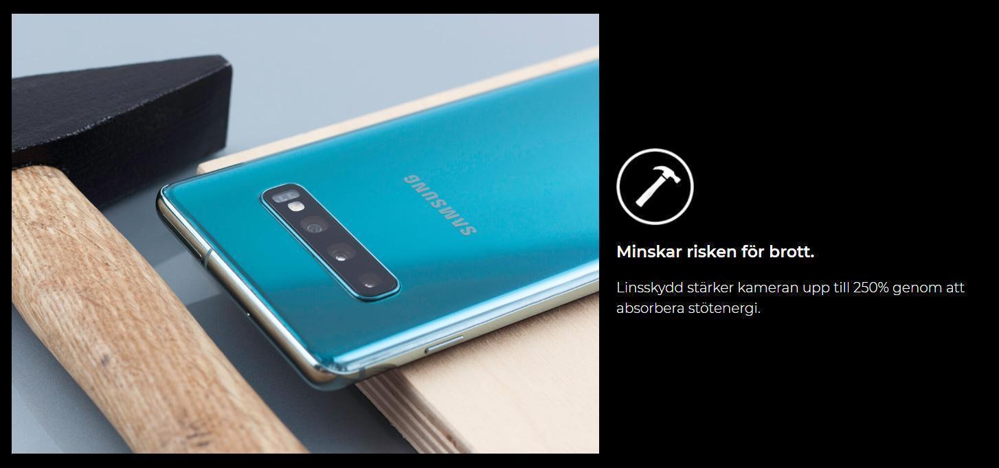 Linsskydd i härdat glas för Samsung Galaxy A03s - Sunnerbergteknik