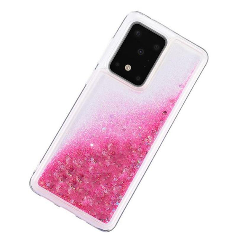 Liquid Glitter Skal för Samsung Galaxy A42 5G - Rose - Sunnerbergteknik