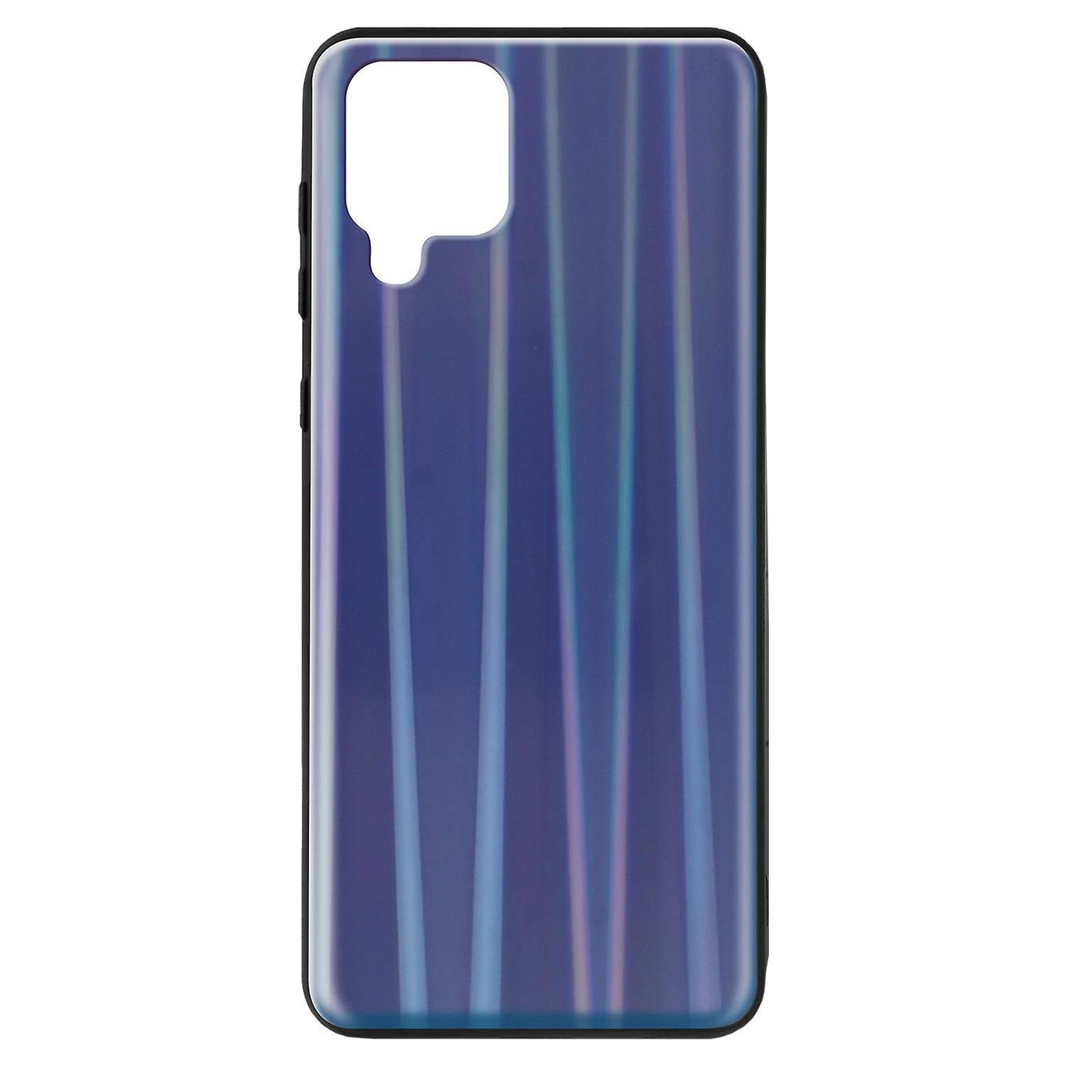 Samsung Galaxy A42 5G Skal - Gradient Glass Cover - Mörkblå - Sunnerbergteknik