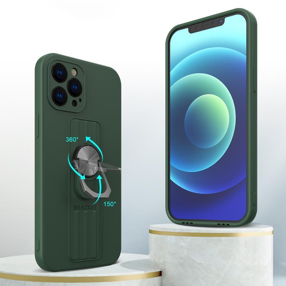 iPhone 13 Pro Max Silicone Case Ringhållare - Mint - Sunnerbergteknik